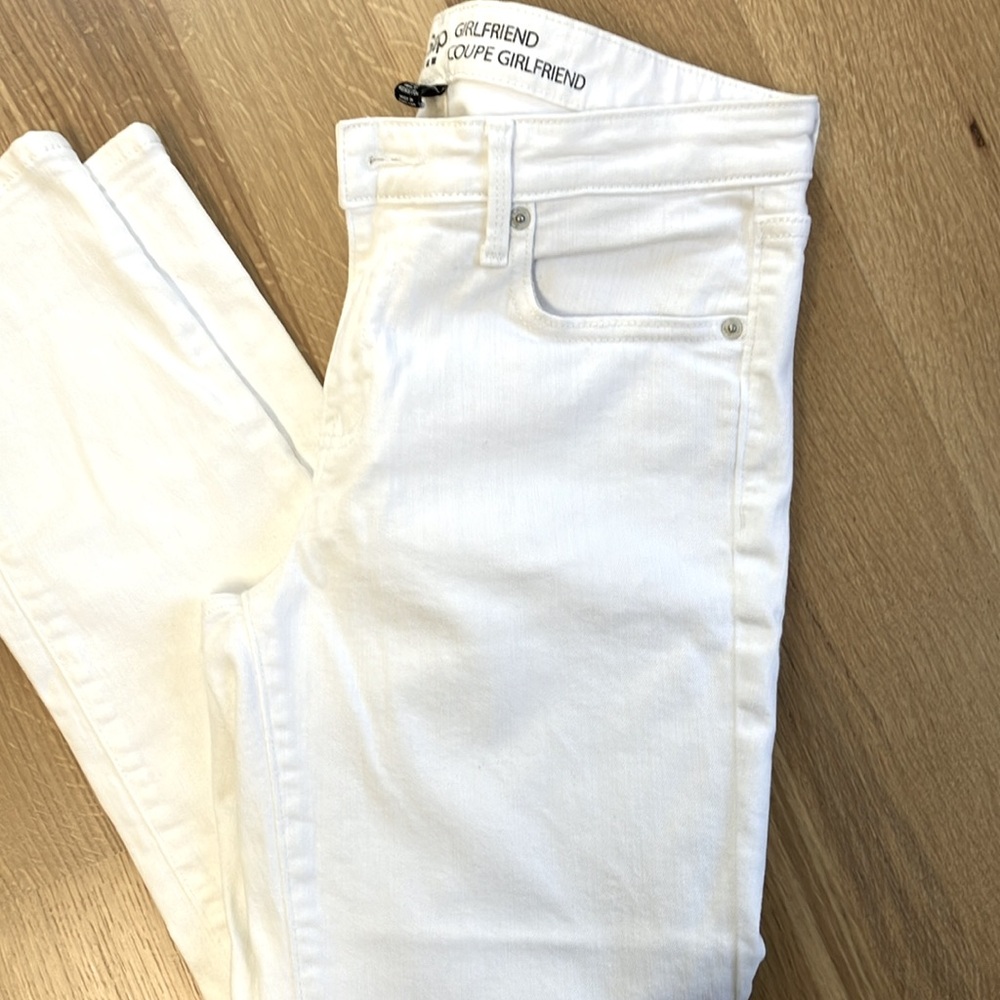 Gap Coupe Girlfriend White Jeans - Sz 6 - Picture 2 of 4